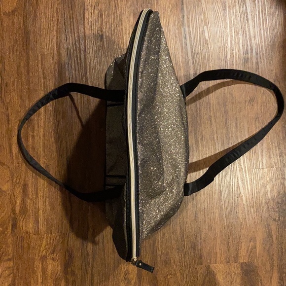 Victoria's Secret Bag Metallic Glitter Gold Tote - Picture 6 of 9